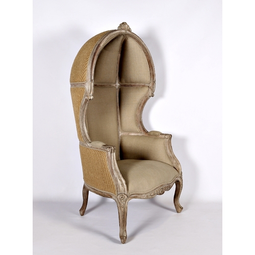 DOME | VICTORIAN OCCASIONAL CHAIR - LINEN + HESSIAN