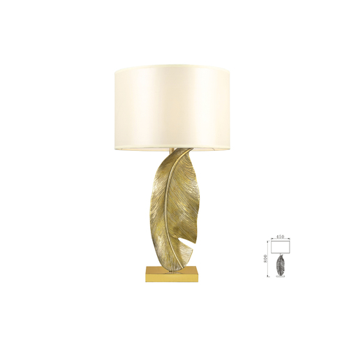 FEATHER | EXTRAVAGANT GOLD TABLE LAMP