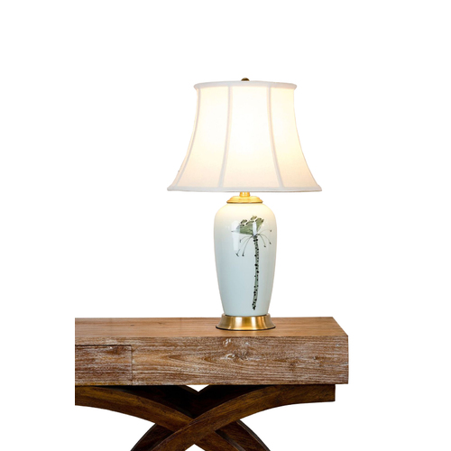 LOTUS TALL PORCELAIN TABLE LAMP 