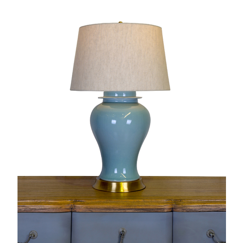 CAROLINA BLUE PORCELAIN TABLE LAMP