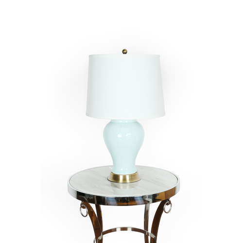 CRESENT BLUE TABLE LAMP