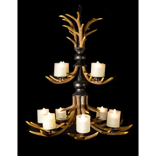 TOOTHED CANDLE CHANDELIER