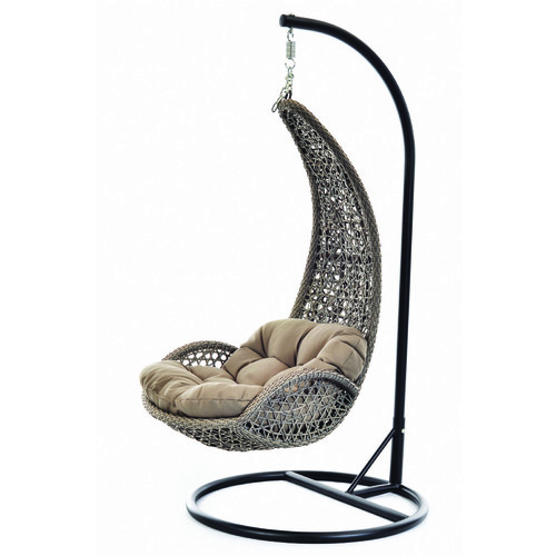 NILE OUTDOOR HANGING CHAIR - BRUSHED TAUPE