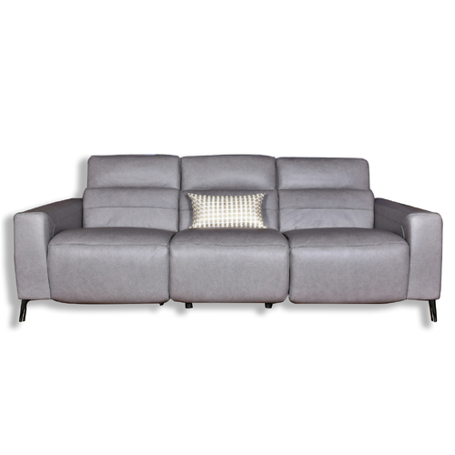 CHAPELLE | MODERN ELECTRIC RECLINER LOUNGE - GREY, 3 SEATER