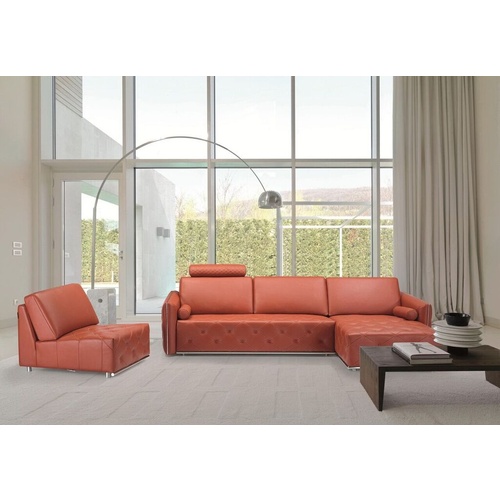VERENA | LEATHER LOUNGE - 3 SEATER LHF