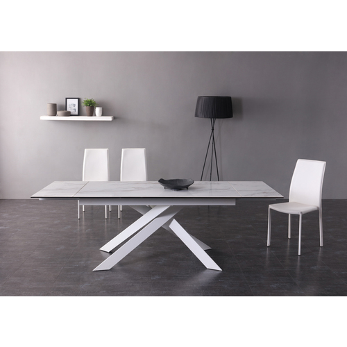 AXEL WHITE MARBLE DINING TABLE