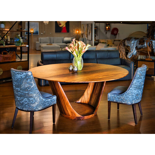 BANK ROUND DINING TABLE - 150CM