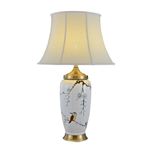 WHITE ORCHID TALL LAMP
